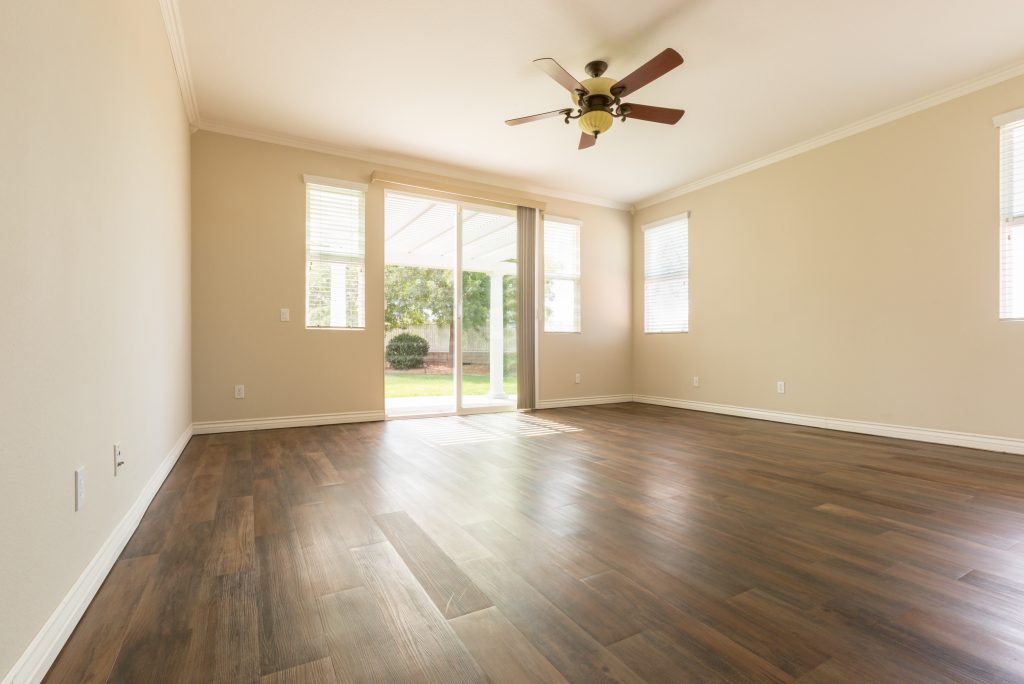 Room Of House with Finished Wood Floors.